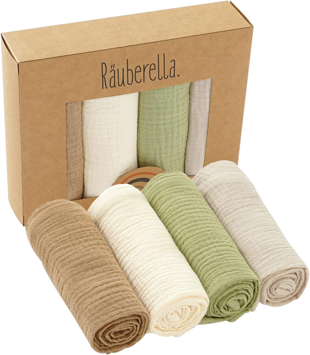 Räuberella® Baby Spucktücher 60x60cm, Mulltücher, Stilltücher (Räuber Set 2) : Amazon.de: Baby